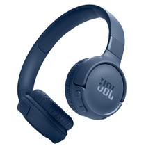 Fone De Ouvido JBL Tune 520 Bluetooth 5.3 Conexões Multipontos Até 57 Horas De Bateria - Azul