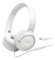 Fone De Ouvido Jbl Tune 520c Com Fio Usbc Microfone Branco