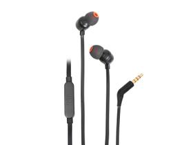 Fone de Ouvido JBL Tune110 preto, Intra-Auricula, p2, Microfone, 4 borrachinhas adicionais