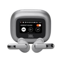 Fone de Ouvido Jbl Tws Live Beam 3 Prata, Bluetooth 5.3, Ip55, ÁUDIO Hi-Res, Jbllivebeam3sil