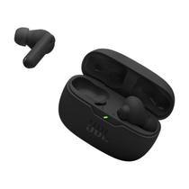Fone de Ouvido JBL Wave Beam 2 Preto Bluetooth TWS ANC Som Pure Bass 40h Bateria IP54