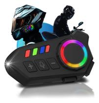 Fone De Ouvido K06 Para Capacete Bluetooth Headset Rgb Sem Fio K06 - Helmet