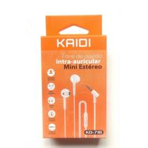 Fone de Ouvido KAIDI Intra-auricular KD-718 Potente Com Microfone e Isolamento de Ruídos