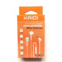 Fone de Ouvido KAIDI Intra-auricular KD-718 Potente Com Microfone e Isolamento de Ruídos