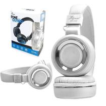 Fone De Ouvido Knup Kp-422 Branco Estereo Com Microfone