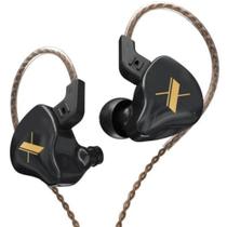 Fone de Ouvido KZ EDX In Ear Retorno Profissional Preto BK Fone de Ouvido KZ EDX In Ear Retorno Profissional Preto BK