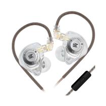 Fone de Ouvido KZ EDX Pro X Cinza In-Ear com Microfone