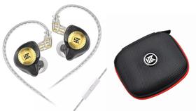 Fone De Ouvido Kz Edx Ultra Com Microfone na cor Preto e Case KZ Fone De Ouvido Kz Edx Ultra Com Microfone na cor Preto e Case KZ