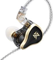 Fone de ouvido KZ ZAS 7BA+1DD 16 Hybrid Drivers HiFi Bass Preto Fone de ouvido KZ ZAS 7BA+1DD 16 Hybrid Drivers HiFi Bass Preto