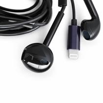 Fone De Ouvido Lightning Compatível Para Iphone 7 8 Plus X Xr 11 12 13 Modelo HS-62 Cor Preto