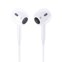 Fone De Ouvido Lightning Compativel Para iPhone XR 11 12 13 14 Pro Max Modelo hs-52 Cor Branco