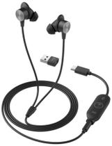 Fone De Ouvido Logitech Zone Wired Earbuds Fio - 981-001008 Fone De Ouvido Logitech Zone Wired Earbuds Fio - 981-001008