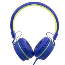 Fone De Ouvido Microfone Dobrável Oex Teen Flúor Hs107 Azul