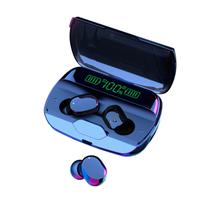 Fone de ouvido mini fone de ouvido esportes estéreo intra-auricular Bluetooth 5.0 com carregamento sem fio
