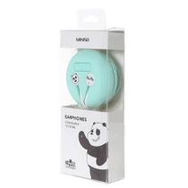 Fone de ouvido modelo ursos sem curso panda com caixinha