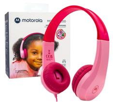 Fone De Ouvido Motorola Kids, Isolamento de ruido - flexível e tem almofada anti-alérgica - Original com NF