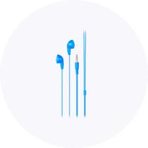 Fone de Ouvido Multilaser PH314 Azul c/ Som Estéreo