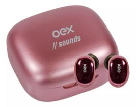 Fone De Ouvido Oex Bluetooth Tws30 Bud Rosa Metalico - Oex'
