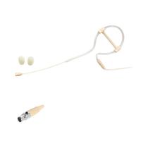 Fone De Ouvido Omnidirecional Ajustável Bege Com Microfone, Conector De 3,5mm, 3 Pinos, 4 Pinos E Fone De Ouvido Omnidirecional Ajustável Bege Com Microfone, Conector De 3,5mm, 3 Pinos, 4 Pinos E