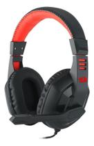 Fone De Ouvido On-ear Game Redragon Ares H120 Preto Vermelho