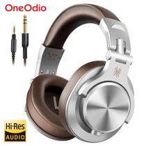 Fone De Ouvido OneOdio A71 Marrom DJ Studio Profissional Cabo Duplo P2 e P10