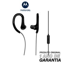 Fone de Ouvido Original Motorola Earbuds SPORT com Microfone, Intra-Auricular - Preto