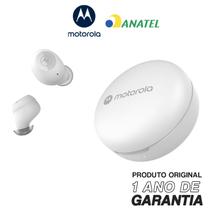 Fone De Ouvido Original Motorola Moto Buds 250 6H de Reprodução Bluetooth 5.0 - Branco