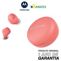 Fone De Ouvido Original Motorola Moto Buds 250 6H de Reprodução Bluetooth 5.0 - Pessego