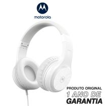 Fone de Ouvido Original Motorola Moto XT 120, Som HD e Microfone - Branco