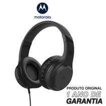 Fone de Ouvido Original Motorola Moto XT 120, Som HD e Microfone Conexão P2 - Preto