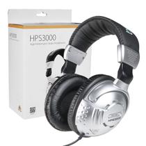 Fone De Ouvido Over-ear Behringer Hps3000 Preto E Prateado Fone De Ouvido Over-ear Behringer Hps3000 Preto E Prateado