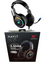 Fone De Ouvido Over-ear Gamer Havit H2232d 2xp2, Rgb - Preto