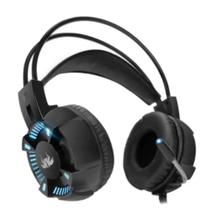 Fone de ouvido over-ear gamer Knup com luz Led