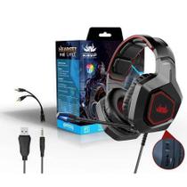 Fone de ouvido over-ear gamer Knup KP-488