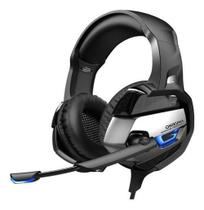 Fone De Ouvido Over-Ear Gamer Onikuma K5 Black Com Luz Led - Alinee