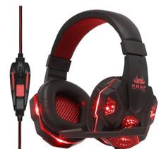 Fone de Ouvido Over-Ear Headset Gamer Com Led KP-397 Knup