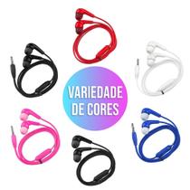 Fone de ouvido p2 auxiliar com fio e microfone