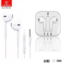 Fone De Ouvido P2 Branco Qualidade De Som - KA-701 Fone De Ouvido P2 Branco Qualidade De Som - KA-701
