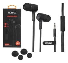 Fone de Ouvido P2 com Microfone X-Bass Lelong LE-0201 Cor:Preto