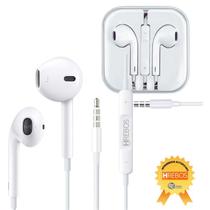 Fone De Ouvido P2 Estereo Com Microfone E Volume Super Bass Cor Branco