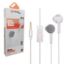 Fone de ouvido p2 estéreo com microfone pmcell f0 14 graves reforçados original com garantia