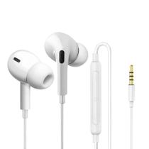 Fone De Ouvido P2/P3 3.5mm Dual Air Intra Auricular Microfone Integrado Gshield Cor Branco Fone De Ouvido P2/P3 3.5mm Dual Air Intra Auricular Microfone Integrado Gshield Cor Branco