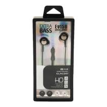 Fone de Ouvido P3 EV158 Preto - Elmcoei Fone de Ouvido P3 EV158 Preto - Elmcoei