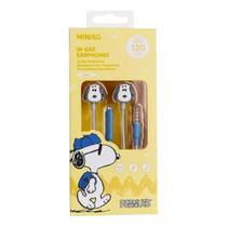 Fone de ouvido p3 intra aricular modelo snoopy miniso