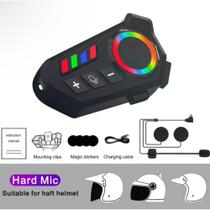 Fone De Ouvido Para Capacete Bluetooth 5.3 Sem Fio C/ Microfone resistente D'agua k06 Comunicador