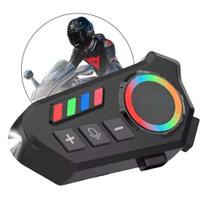 Fone De Ouvido Para Capacete Bluetooth Headset Rgb Sem fio Helmet