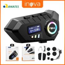 Fone De Ouvido Para Capacete Bluetooth Headset Rgb Sem Fio, Intercomunicador De capacete