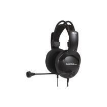 Fone de ouvido para computador Koss SB40 com microfone, preto/dourado
