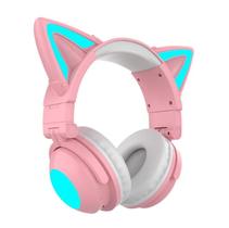 Fone de ouvido para jogos Cat Ears Surround Sound Rgb Led Li