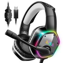 Fone de ouvido para jogos EKSA E1000 USB com microfone 7.1 Surround Sound